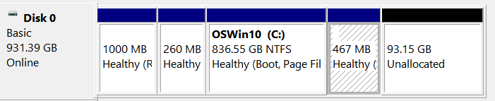 After Windows 10 update Samsung SSD shows 2/two allocated spaces-2015_11_14_15_19_041.png