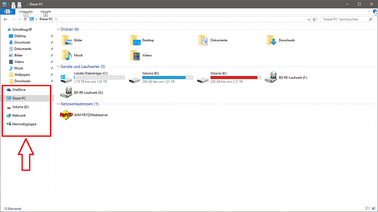 Windows 10 Explorer not showing Harddisks in Sidebar-59078-ansichtepbb8.png