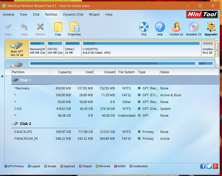 Combine Unallocated space to System Partition-1a.png