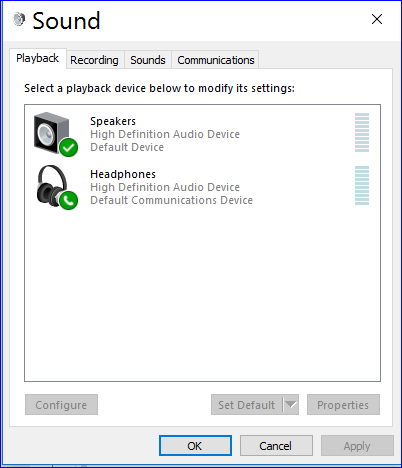 Sound does not transfer to the External Sound devices Automatically-help-2.png