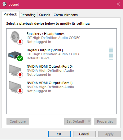 computer no sound hdmi