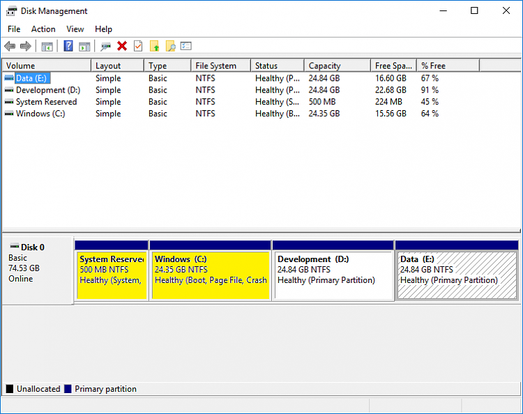 Upgraded windows 10, weird disk partitions?-dm1.png