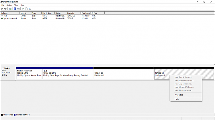 Unable to create/combine partition from unallocated space-2.png
