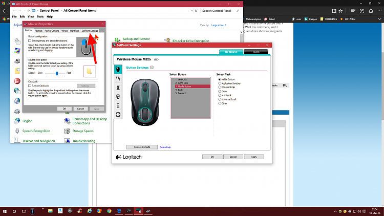 Auto skitse Fugtig Logitech Setpoint nowhere to be found. Solved - Windows 10 Forums