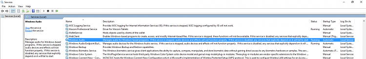 No Audio Output Device is installed-windows-service.png
