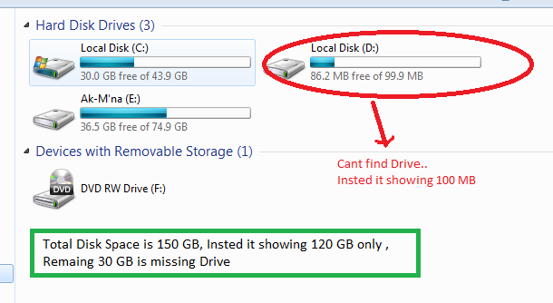 D Drive is missing in my &quot; My computer menu&quot;-screen-clip-my-computer.png
