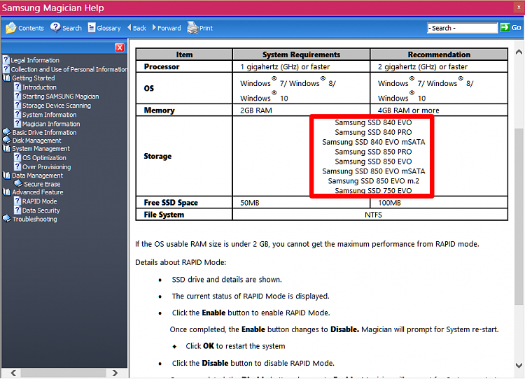 rapid mode not working in windows 10
