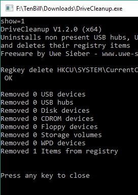 No external devices issue-why?-drvcleanup.png