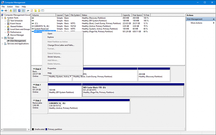 Format option in context menu in Disk Management disabled-disk_management_no_format.png