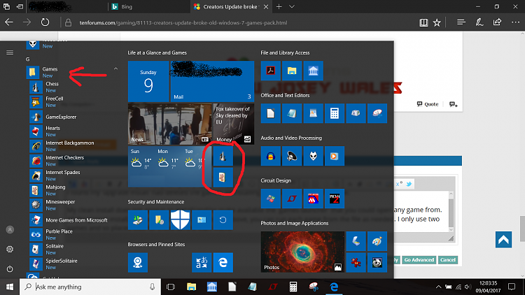 Creators Update broke the old Windows 7 games pack-start-menu-games.png