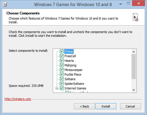 Get Windows 7 games for Windows 10