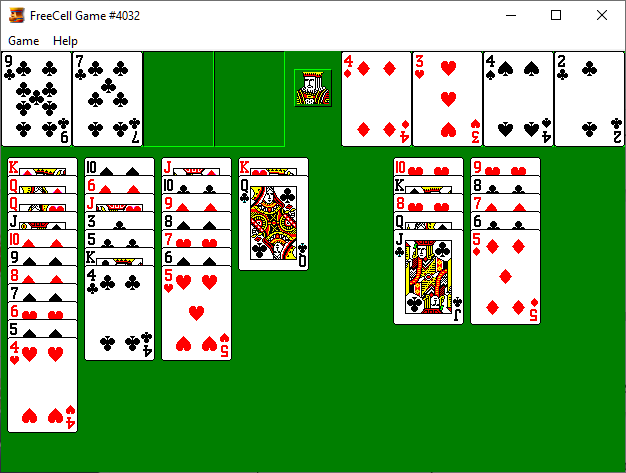 Freecell Card Game Windows XP Edition 