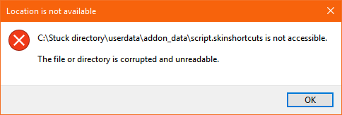 Cant delete as &quot;The file or directory is corrupted and unreadable&quot;-2016_09_05_21_46_161.png