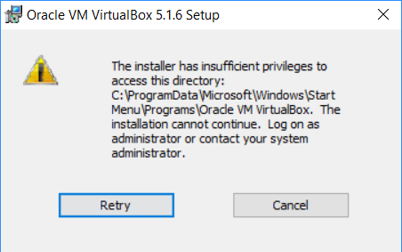 insufficient rights directories error timezone