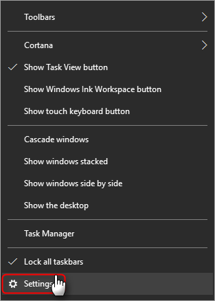 Right click on taskbar no longer shows properties option-image.png