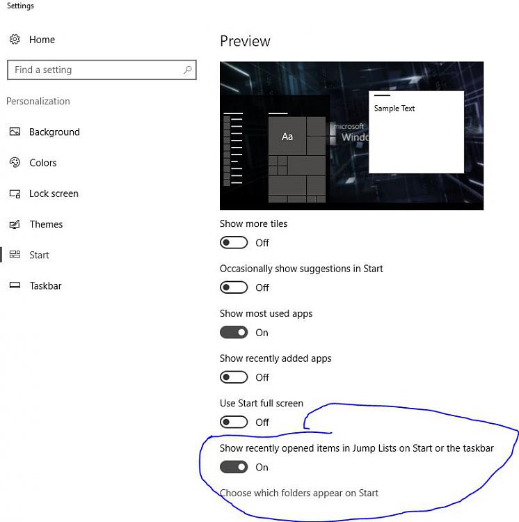 How to remove/or uninstall &quot;Recent Items&quot; in the windows 10 menu-capture-1.jpg
