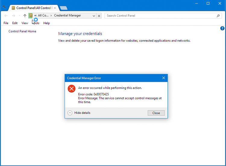 ERROR 87 Credential Manager Vault Svc Could not start-e2979641-65c1-4a2f-9db9-d482e420bbaf-1-.png