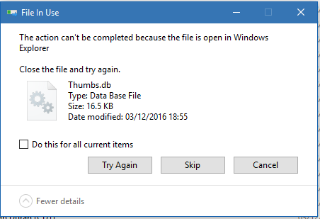 How do I solve the 'Thumbs.db in use' when trying to delete folders?-problem-1.png