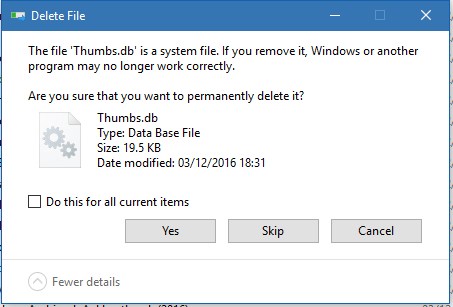 How do I solve the 'Thumbs.db in use' when trying to delete folders?-problem.png