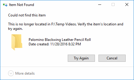 Cannot Delete Folder - &quot;Item Not Found&quot;-itemnotfound.gif