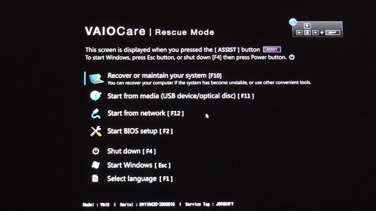Windows 10 Home: Extremely Long Boot Times &amp; Sometimes Not At All-sony-vaio-rescue-mode-menu.png