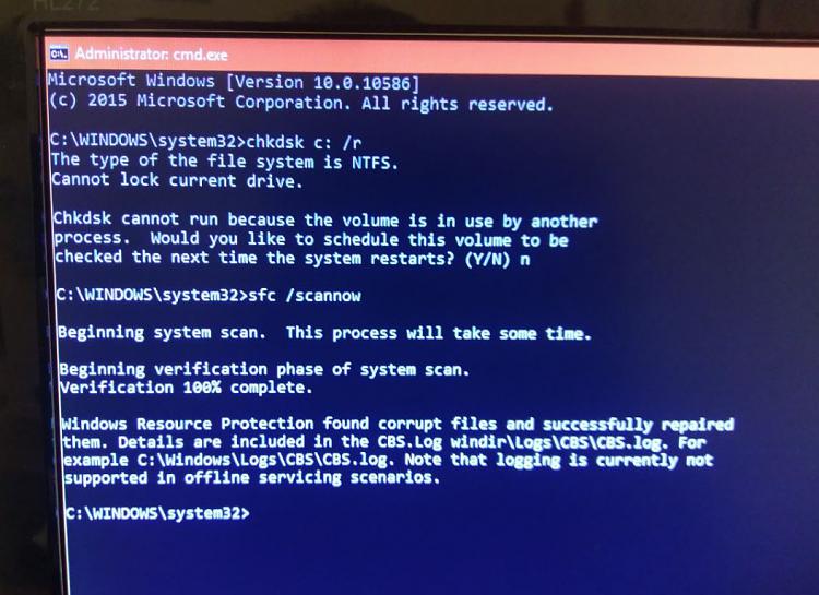 &quot;Drive where windows is installed is locked&quot;-chkdsk-will-not-work-through-safemode-command-prompt-through-system-not-usb.jpg