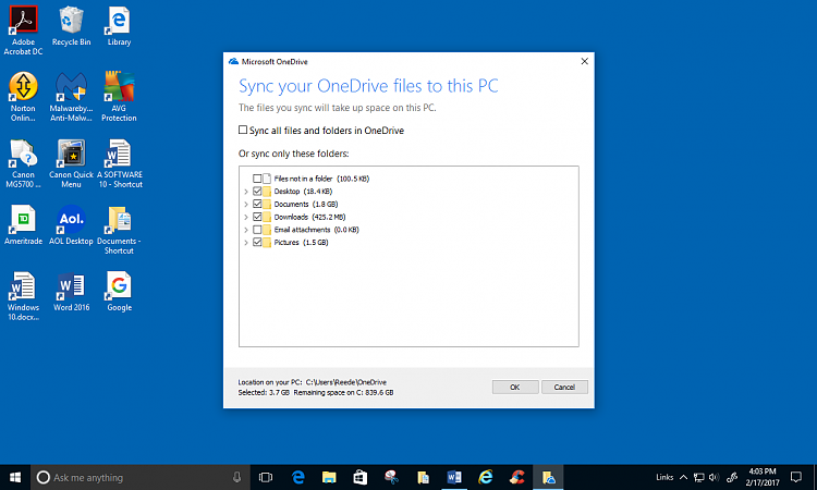 Recent (Save Files) - Change Default Settings to OneDrive-screenshot-70-onedrive.png