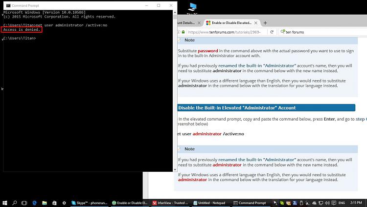 Access denied disabling Built-in Elevated &quot;Administrator&quot; Account-net-user_1st-attempt.jpg
