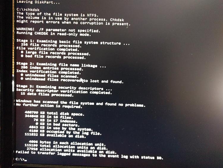 Disk Boot Failure, Attempting to restore EFI partition-chkdsk.jpg