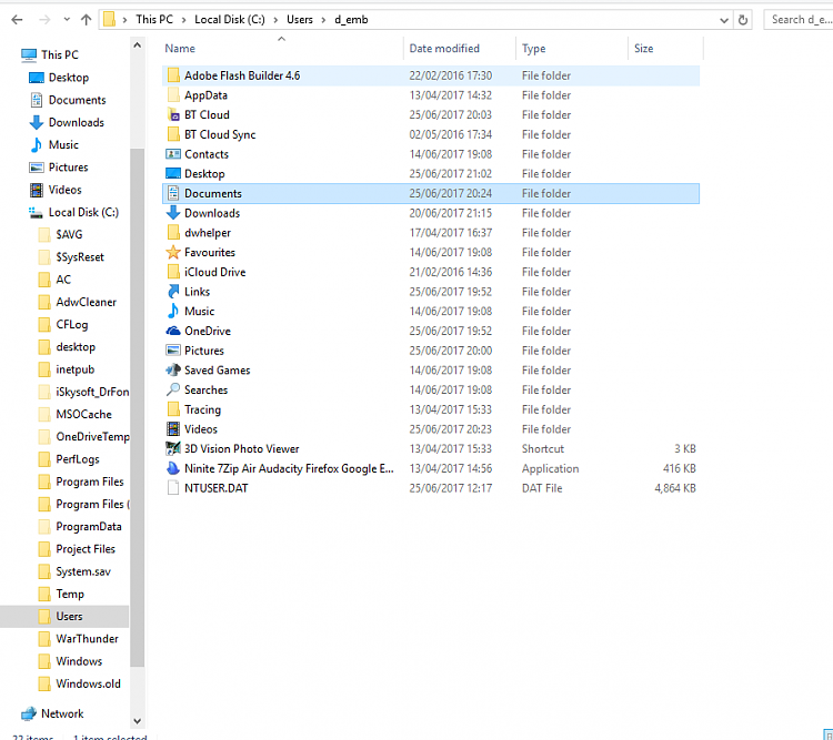 Documents folders in &quot;Quick Access&quot;, &quot;One Drive&quot; and &quot;This PC&quot;-pc-local-disc-c-users-d_emb-documents.png