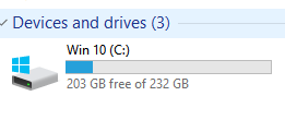 This PC view of disk drives not showing percent of drive used-dd.png