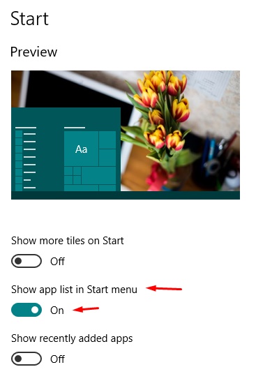 How do I change the Windows 10 default start menu option-screenshot_1.jpg
