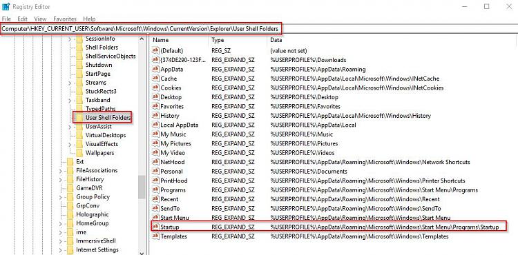 windows 10 doesn't use the startup folder-user-shell-folders-start-up.jpg