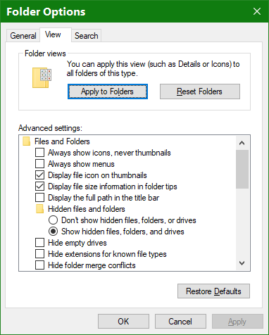 Windows doesn't remember &quot;sort by&quot; folder settings-apply-folders.png