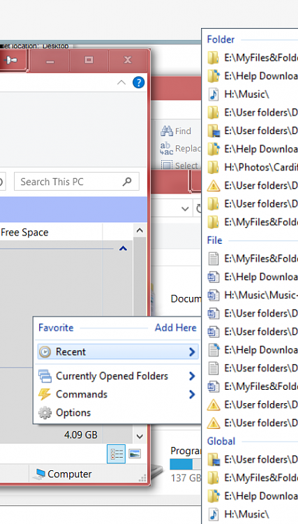 How do I expand the 'Recent' list in the File Explorer?-1.png