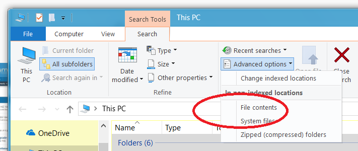Re-enabling local file search in taskbar with Cortana disabled-1.png