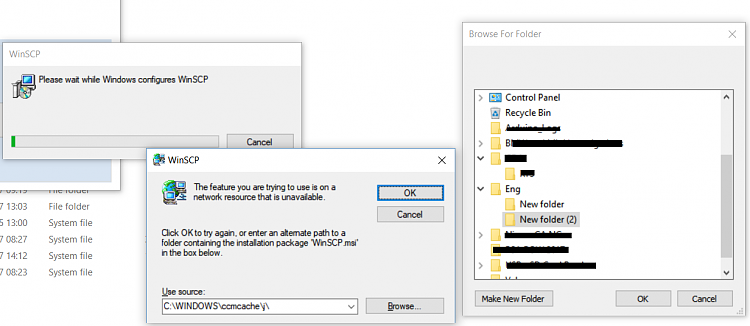 winscp install directory for windows