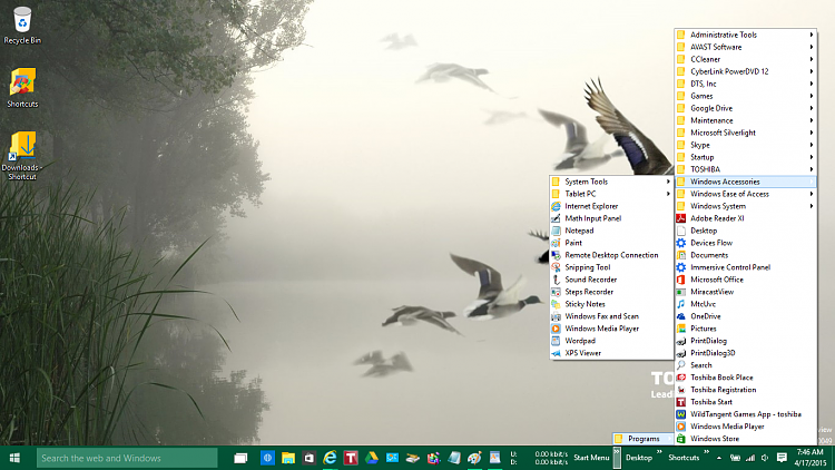 How to make a start menu on the taskbar on Windows 10 preview?-start-menu-taskbar-windows-10.png