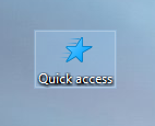 How to Remove the Blue &quot;Quick access&quot; Icon from the Desktop-blue-star.png