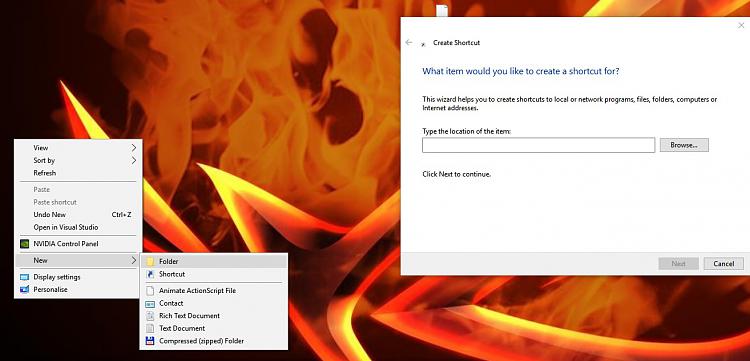 Create  &quot;New Folder&quot; opens &quot;New Shortcut&quot; on desktop any ideas?-no-folder.jpg