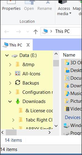 File Explorer - Full navigation from Quick Access not possible?-1.jpg