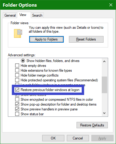 A Context Menu Option To Reopen The Last File Explorer Window-restore-previous-folders.png