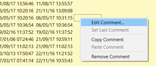 how do I add text under the COMMENT column in File Explorer?-untitled.png