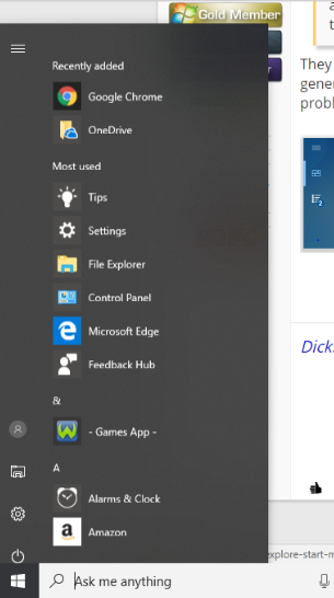 &quot;Life at a glance&quot; and &quot;Play and explore&quot; start menu tabs are missing.-urwrong.png