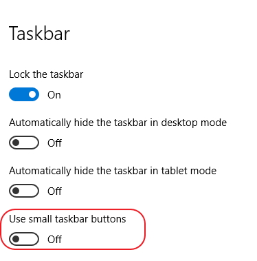 How show the date in the system tray having the small icons enabled-use-small-taskbar-buttons.jpg