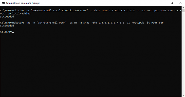 How to sign Powershell profile w/ self-signed certificate?-createcert020.png