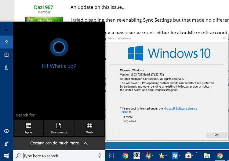 Windows 10 Pro v1803 Cortana Text Visibility Issue-p1.jpg