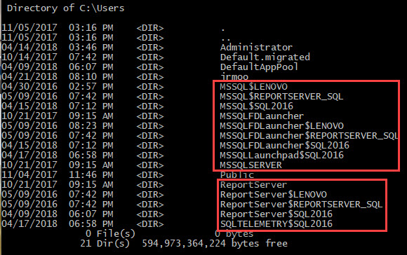 Why do sql profiles in c:\users repeat the files in &quot;Documents&quot;?-image1.jpg