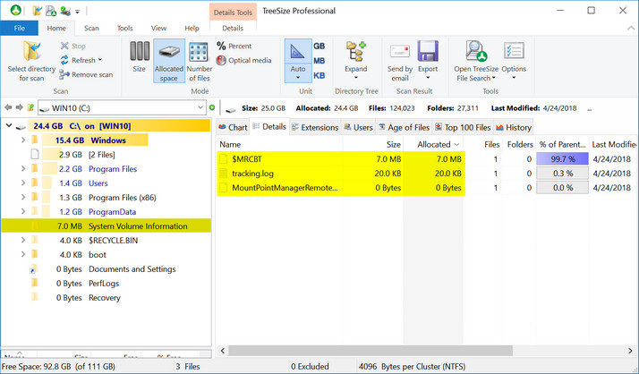 Inaccurate C: drive capacity reading/Unable delete winold folders-p1.jpg