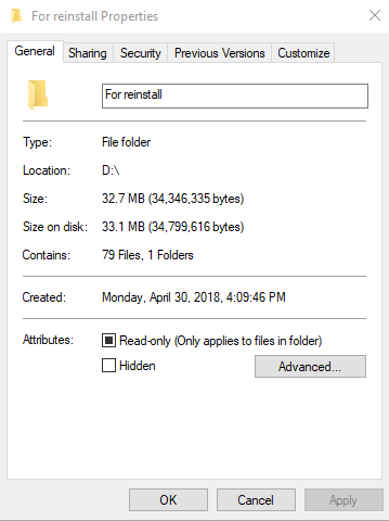 Can change permissions of whole folders, have to do it file by file-9e073fdbb237b0b2e2da37140870201a.png